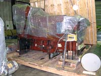 Machine on pallet