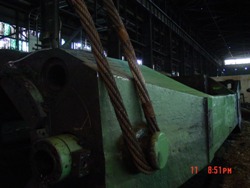 Turning press on end