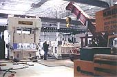 Moving press into position