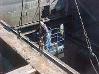 rigging at power plant