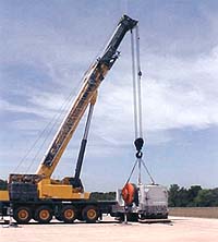Rigging press to place in facility
