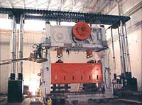 Crown hoisted into position