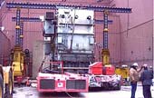 Hoisting old transformer