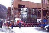 Transporting old transformer